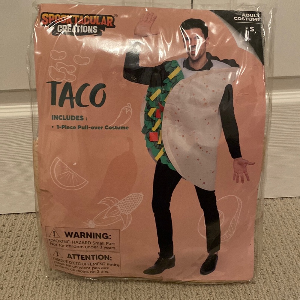 Unisex Adult Taco Costume - Picture 4 of 4